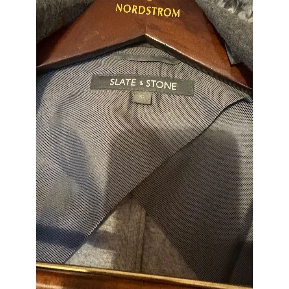 Slate & Stone Men's Gray Blazer XL Single-Breasted Two-Button